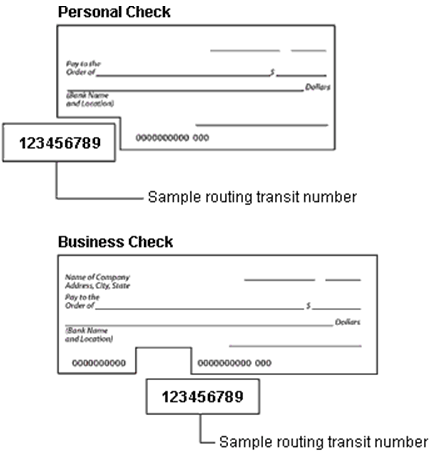 business checking account number